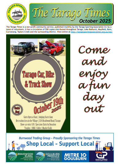Tarago Times October 2025 Edition