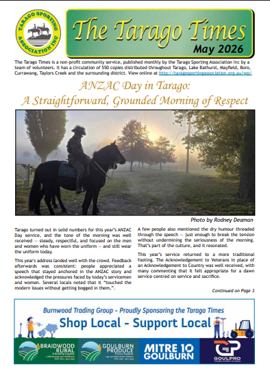 Tarago Times May 2026